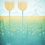 Amsterdam Netherlands Minimalist Travel Poster