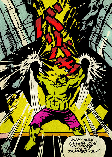 Angry Hulk comic Poster
