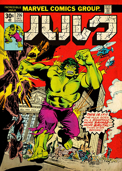 Angry Hulk on Rampage Poster