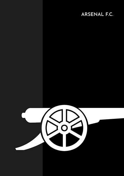 Arsenal FC Dark Cannon Poster