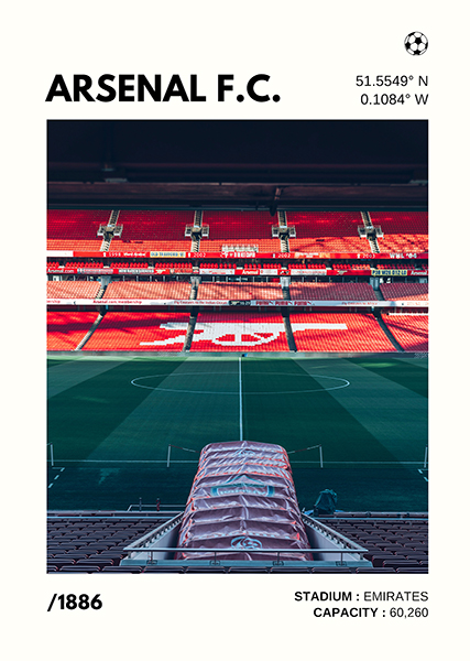Arsenal FC Stadium Poster