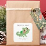 Ascal Tangled Thank You Wedding Square Sticker