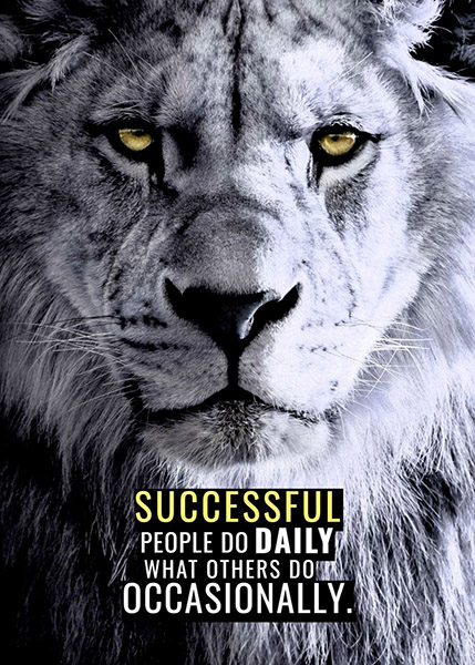 Be Consistent animal motivational Poster