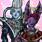 Beerus and Jiren Dragon Ball Comic Poster