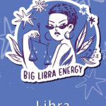 Big Libra Energy Zodiac Sign Poster