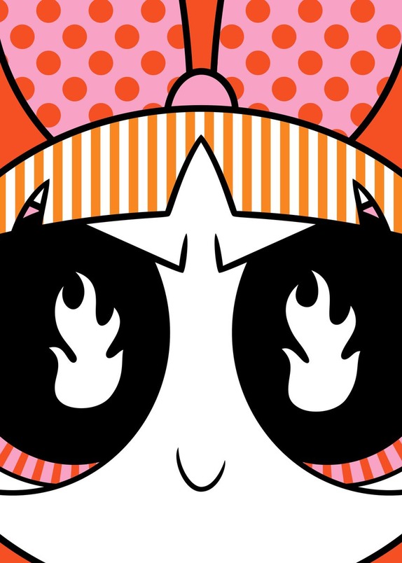 Blossom B Fierce Powerpuff girls Poster