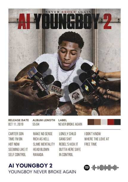 Ai Youngboy 2 By Youngboy Never Broke Again Album Poster