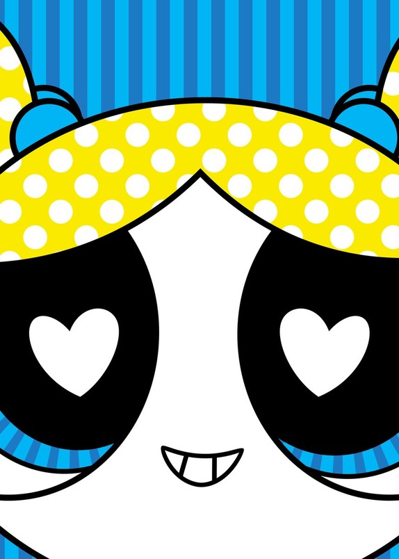 Bubbles B Fierce Powerpuff girls Poster