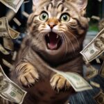 Cat And Money Poster