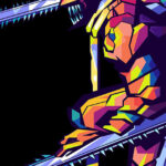 Chainsaw man Pop art anime Poster