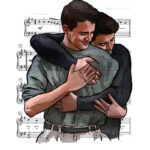 Chandler Bing and Joey Tribbiani Friends Poster