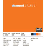 Channel Orange By Frank Ocean Album Poster