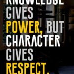 Character Gives Respect Poster