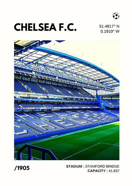 Chelsea FC Stadium Poster