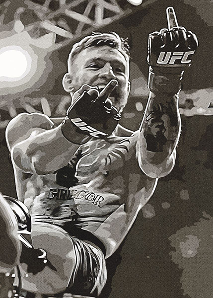 Conor McGregor Boxing Art Poster