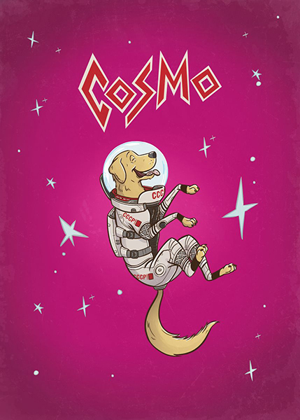 Cosmo the Space Dog guardian of the galaxy Poster