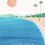Costa RIca Minimalist Travel Poster