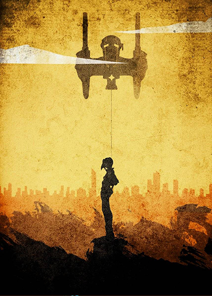 Cowboy Bebop Faye Minimalist anime Poster