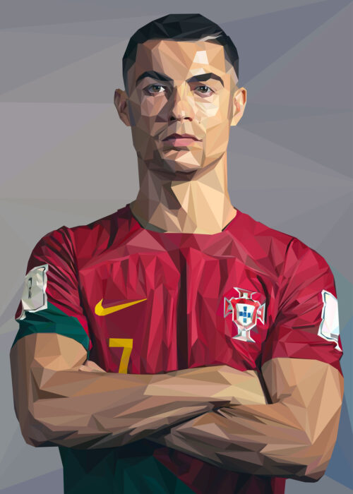 CR7 Cristiano Ronaldo Popart Poster