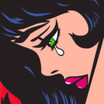 Cry girl Retro Comics Pop Art Poster