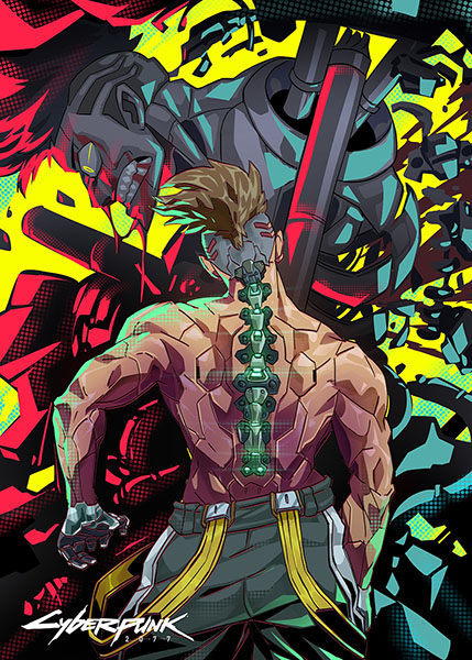 David MARTINEZ Back Cyberpunk Edgerunners anime Poster