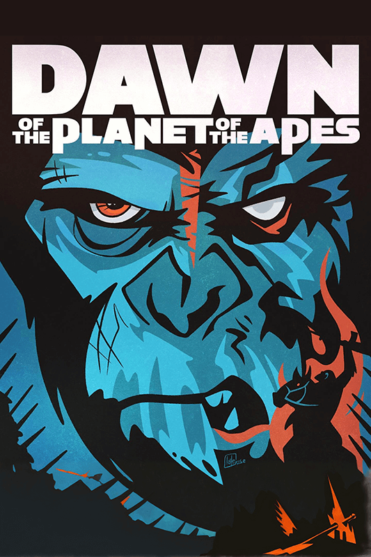 Dawn Of the Planet of the Apes 2014 Poster