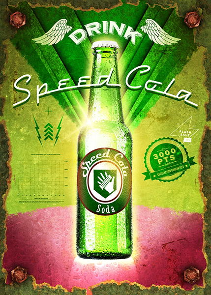 Speed Cola Drink Poster