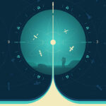 Deep Space Atomic Clock Nasa - Green Poster