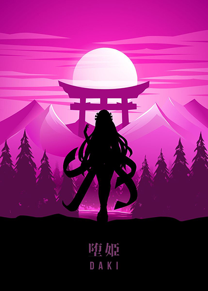 Demon Daki Demon Slayer anime Poster
