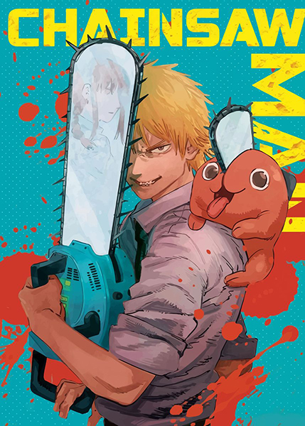 Denji and Pochita Chainsaw Man Poster