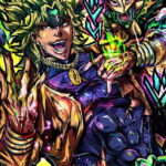 Dio Brando and the Gold jojos bizarre adventure Anime Comic Poster