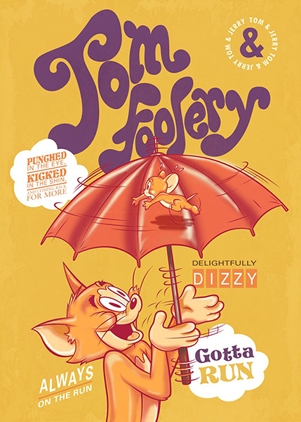 Dizzy Run Tom and Jerry Poster