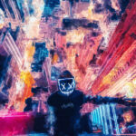 DJ Marshmallow Music Retro Poster