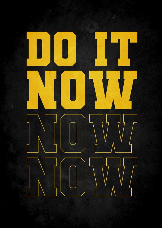 Do It Now Poster