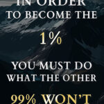 Do what others wont motivational Quote Poster