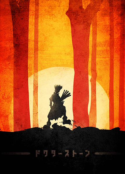 Dr Stone Minimalist anime Poster