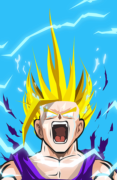 Dragon Ball Gohan art Poster