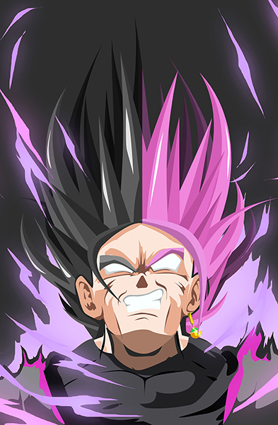 Dragon Ball Goku Black Saiyan x Super Saiyan Poster