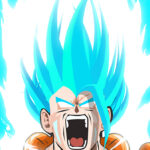 Dragon Ball Goku Saiyan Blue art Poster