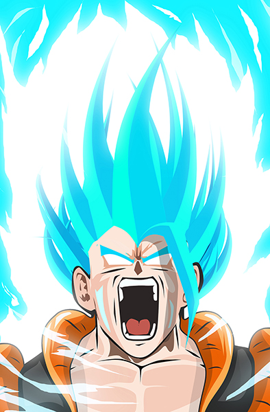 Dragon Ball Goku Saiyan Blue art Poster