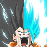 Dragon Ball Goku Saiyan x Blue art Poster