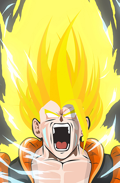 Dragon Ball Goku Super Saiyan 2 art Poster