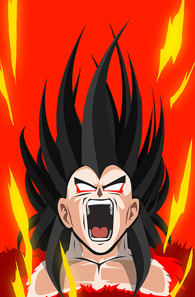 Dragon Ball Super Majin Vegeta art Poster