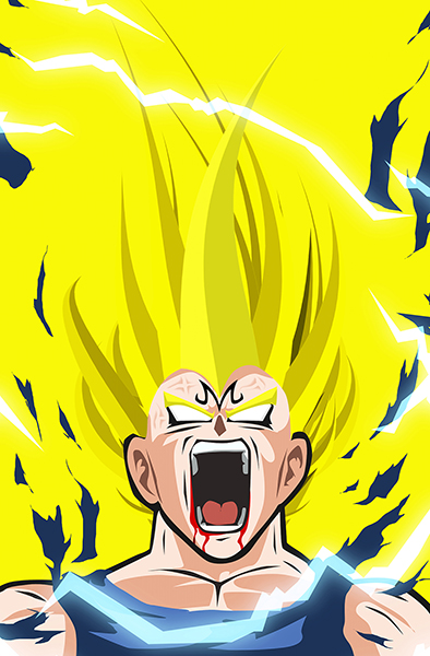 Dragon Ball Super Vegeta Saiyan 2 art Poster