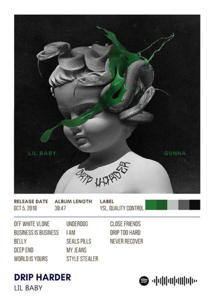 Drip Harder By Lil Baby Music Album Poster