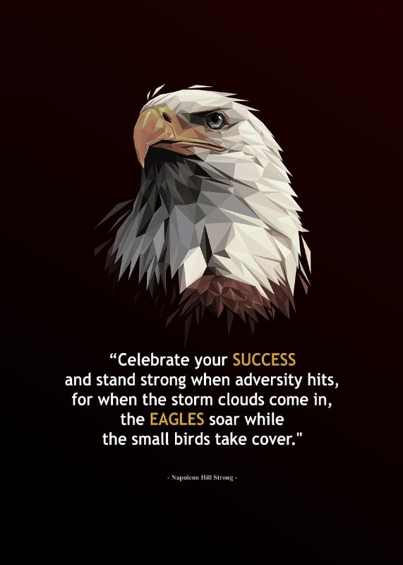 Eagle Success Self Quote Poster