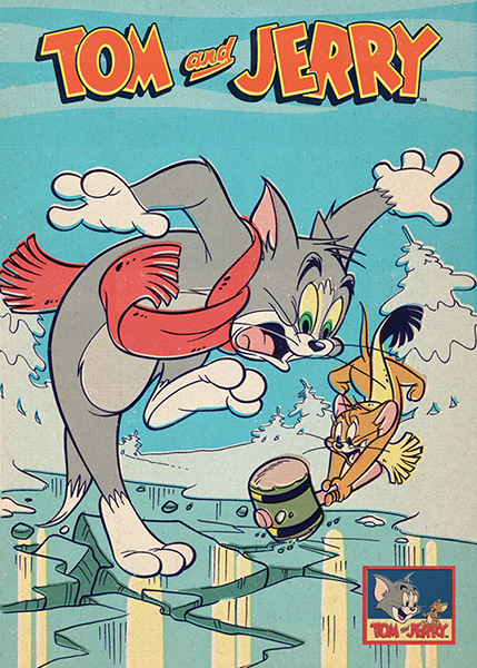 Earthquake Tom and Jerry Poster