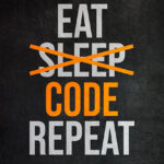 Eat Sleep Code Repeat Poster