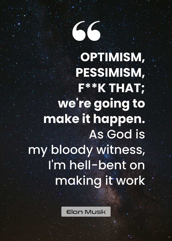 Elon Musk Quote Poster