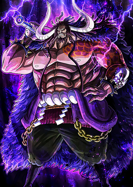 Emperor of Sea Kaidou of the Beasts One Piece Poster